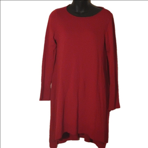 Eileen Fisher 100 percent Merino Wool red dress. Small. Perfect for Valentine's
